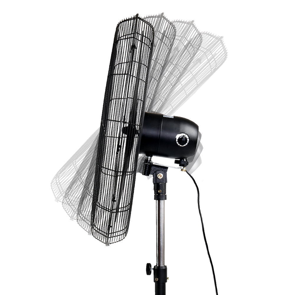 Devanti Adjustable Industrial Standing Fan - Black