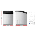 Devanti Commercial 3KG Ice Maker - Stainless Steel