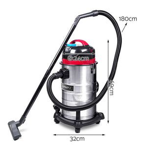 30L Industrial Grade Vacuum Cleaner & Blower Bagless 