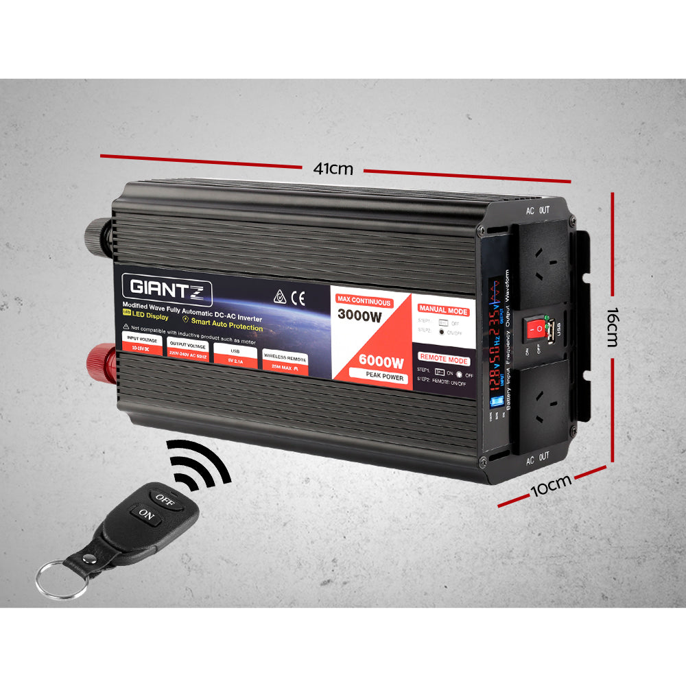 Giantz 12V - 240V Portable Power Inverter