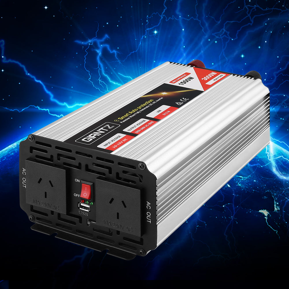 Giantz 1500W Puresine Wave DC-AC Power Inverter 