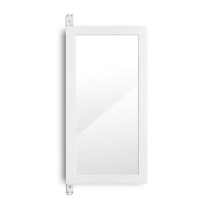 Wall Mounted Mirror with Jewellery Cabinet - White