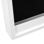 Wall Mounted Mirror with Jewellery Cabinet - White