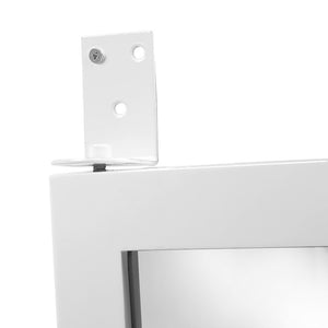 Wall Mounted Mirror with Jewellery Cabinet - White