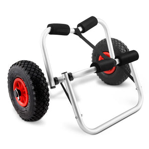 Kayak Trolley Canoe Aluminium Collapsible Wheel Cart Boat Carrier Ski 100KG