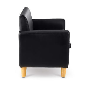 Artiss Kids PU Leather Double Armchair - Black