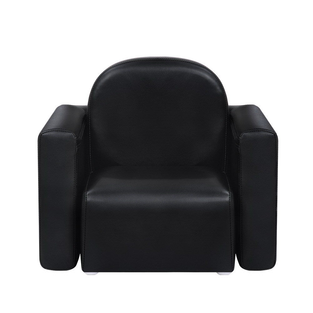 Artiss Kids Covertible Armchair - Black