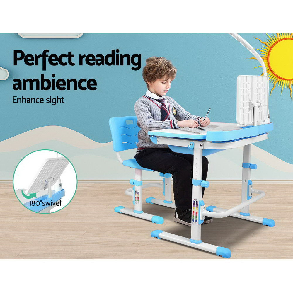 Artiss Kids Study Desk and Chair - Blue