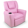 Artiss Kids PU Leather Reclining Armchair - Pink