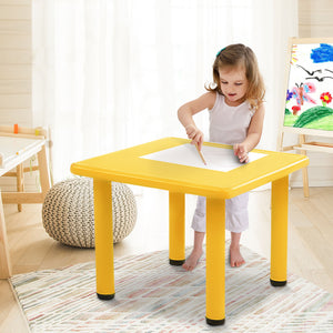 Keezi Kids Table Study Desk Children Furniture Plastic Yellow