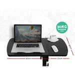 Adjustable Computer Stand with Cooler Fan - Black