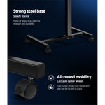 Adjustable Computer Stand with Cooler Fan - Black