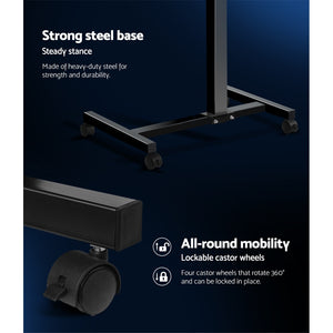 Adjustable Computer Stand with Cooler Fan - Black