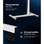Adjustable Computer Stand with Cooler Fan - White