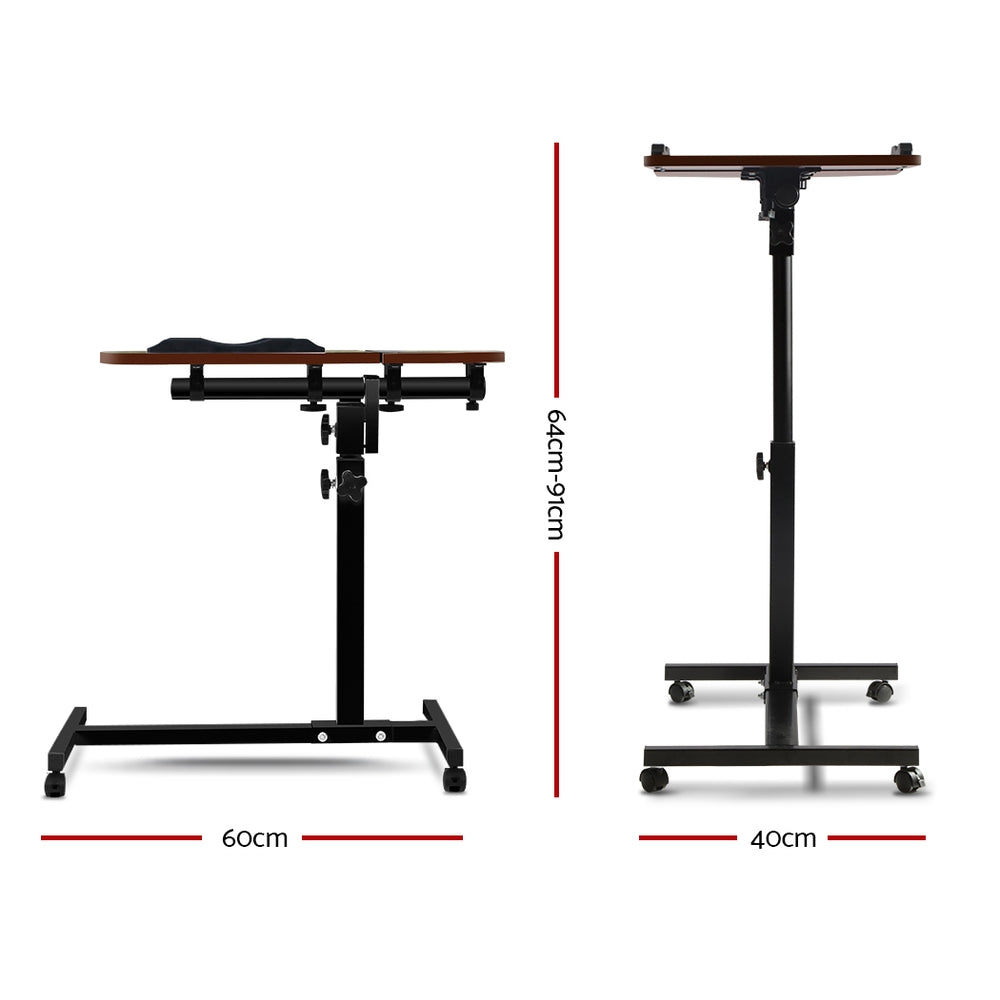 Adjustable Computer Stand - Walnut