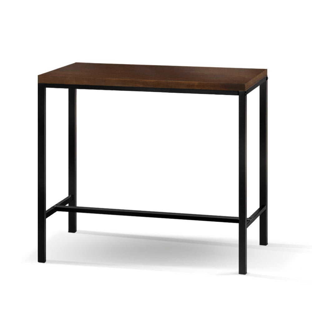 Artiss Vintage Industrial High Bar Table for Stool Kitchen Cafe Desk Dark Brown