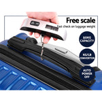 Wanderlite 2 Piece Lightweight Hard Suit Case Luggage Blue