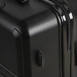 Wanderlite 2 Piece Lightweight Hard Suit Case Luggage Black
