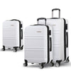 Wanderlite 3 Piece Lightweight Hard Suit Case Luggage White