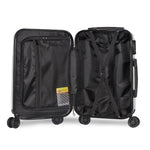 Wanderlite Lightweight Hard Suit Case Luggage Silver 