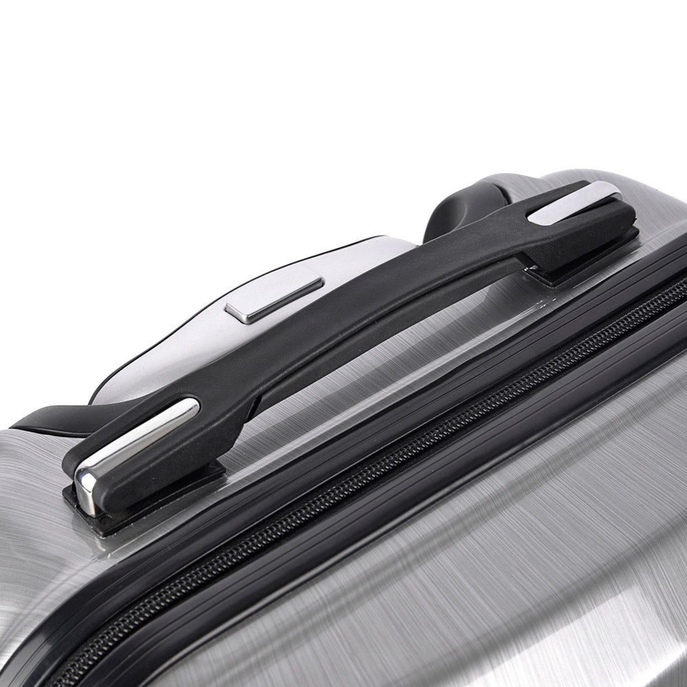 Wanderlite Lightweight Hard Suit Case Luggage Silver 