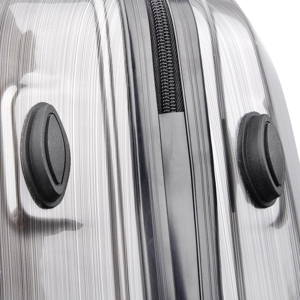 Wanderlite Lightweight Hard Suit Case Luggage Silver 