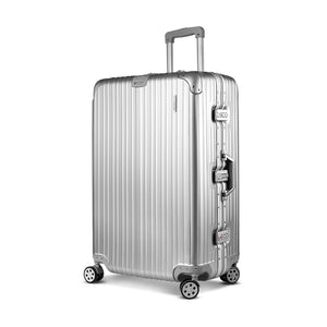 Wanderlite 28" Aluminium Luggage Trolley - Silver
