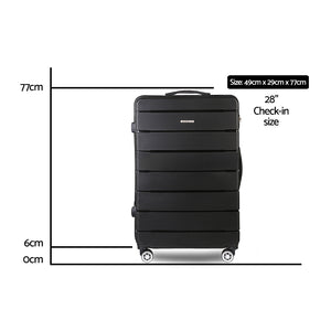 Wanderlite 28" Suitcase Luggage Black