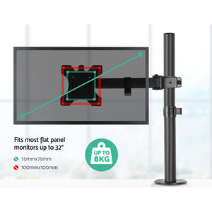 Single LED Monitor Arm Stand Display Bracket Holder LCD Screen Display TV