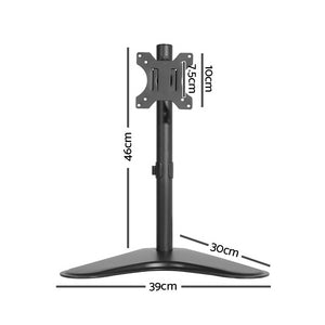 Single HD LED Monitor Arm Stand TV Mount Bracket Holder Freestanding