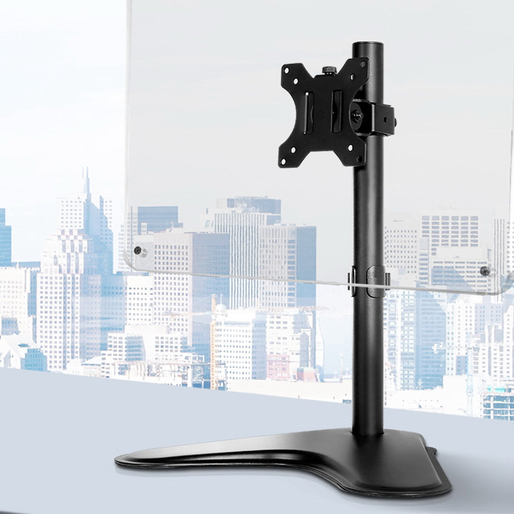 Single HD LED Monitor Arm Stand TV Mount Bracket Holder Freestanding