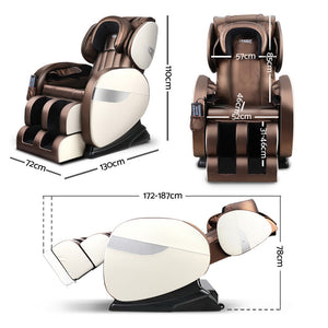 Livemor Electric Massage Chair 150W- Brown