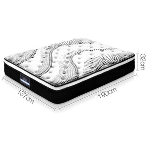 Giselle Bedding Double Size Euro Spring Foam Mattress