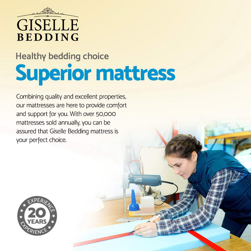 Giselle Bedding Queen Size Cool Gel Memory Foam Spring Mattress