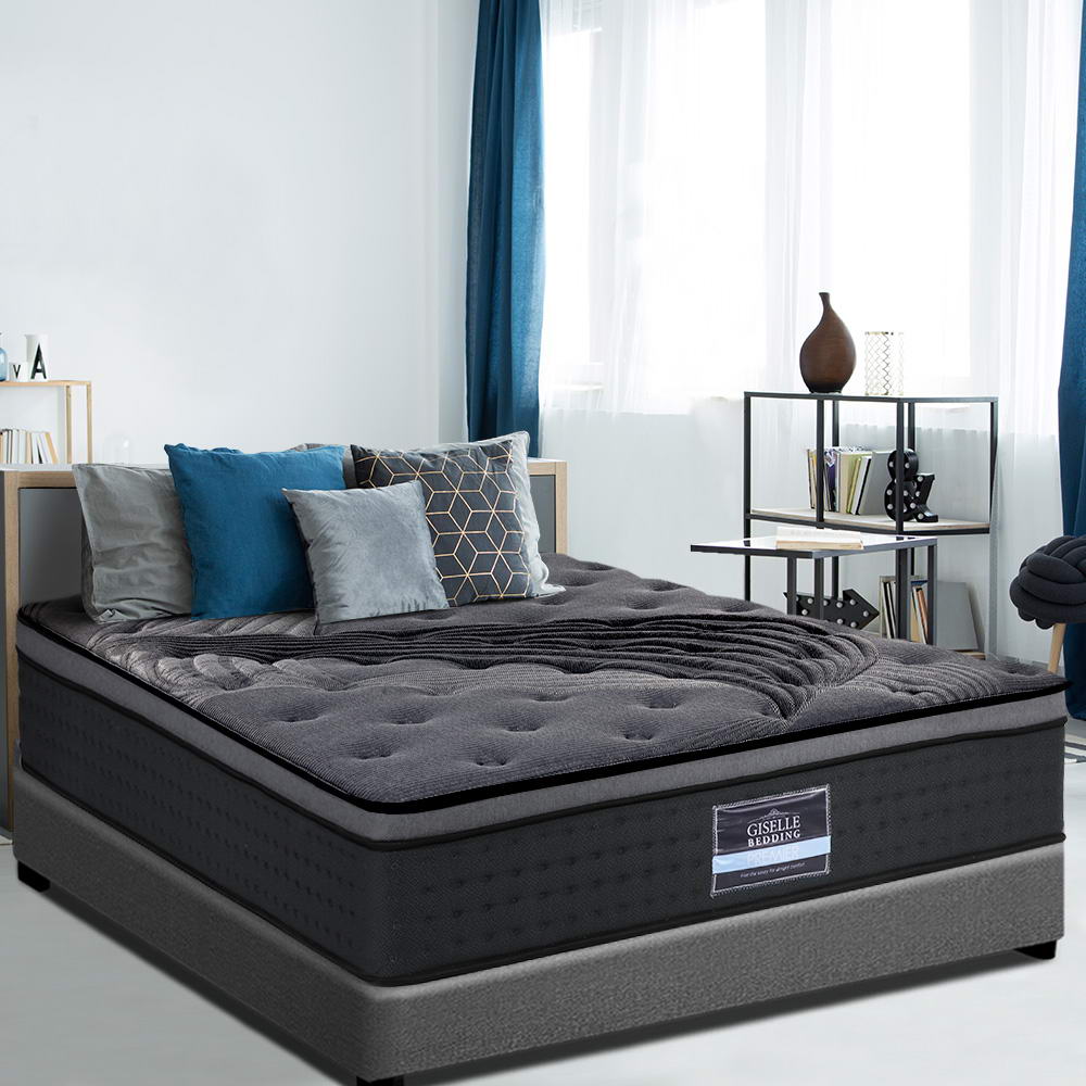 Giselle Bedding KING SINGLE Size Mattress Bed Pocket Spring Foam Bamboo 34CM