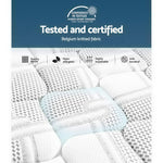 Giselle Bedding 36CM King Mattress 7 Zone Euro Top Pocket Spring Medium Firm Foam