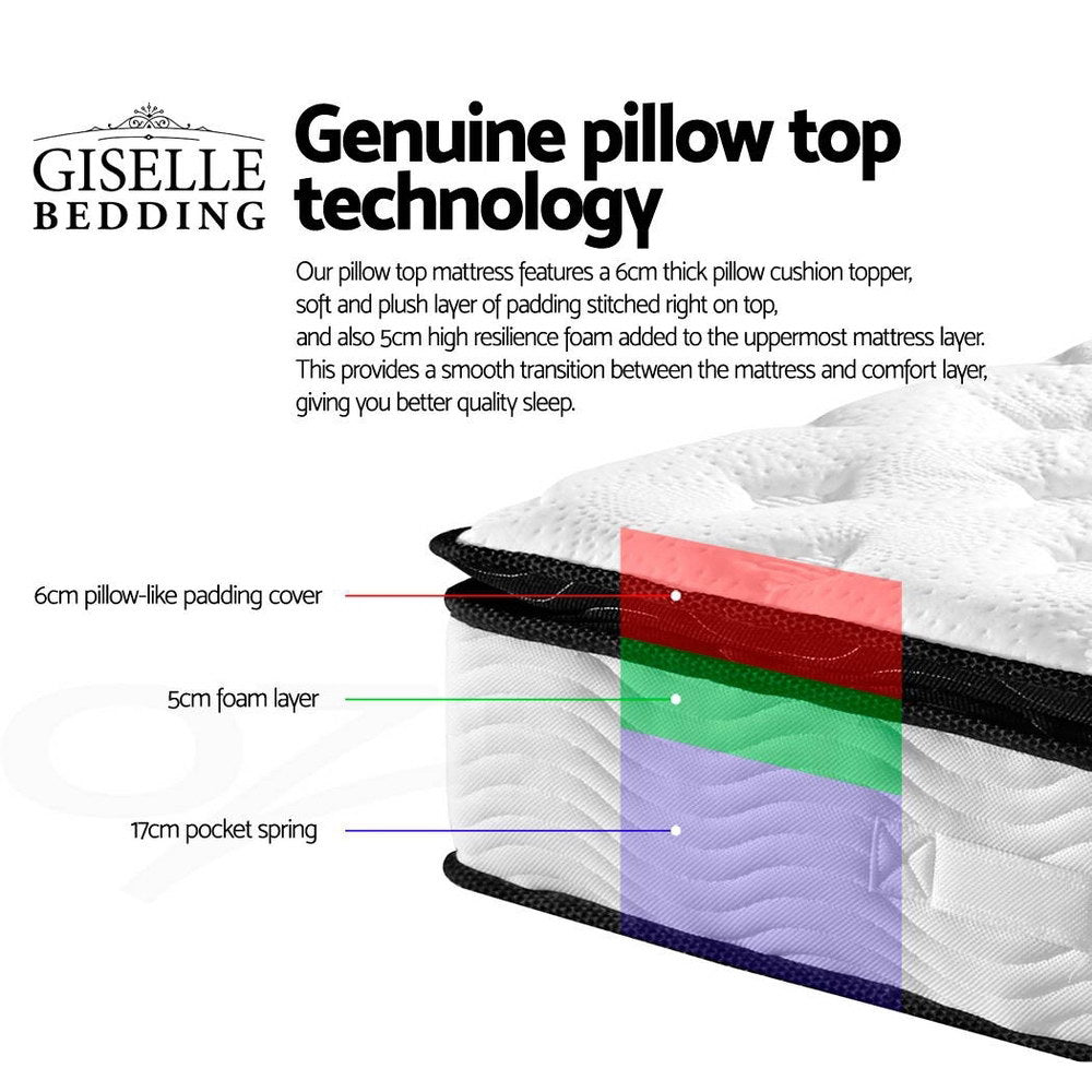 Giselle Bedding Single Size 28cm Thick Foam Mattress