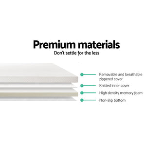 Giselle Bedding Queen Size 7cm Memory Foam Mattress Topper