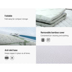 Giselle Bedding Cool Gel Memory Foam Mattress Topper Bamboo Cover 5CM 7-Zone King