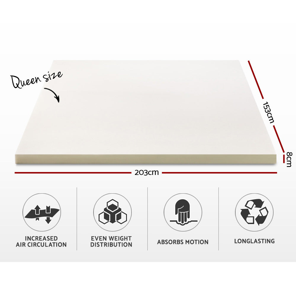 Queen Size Memory Foam Mattress Topper