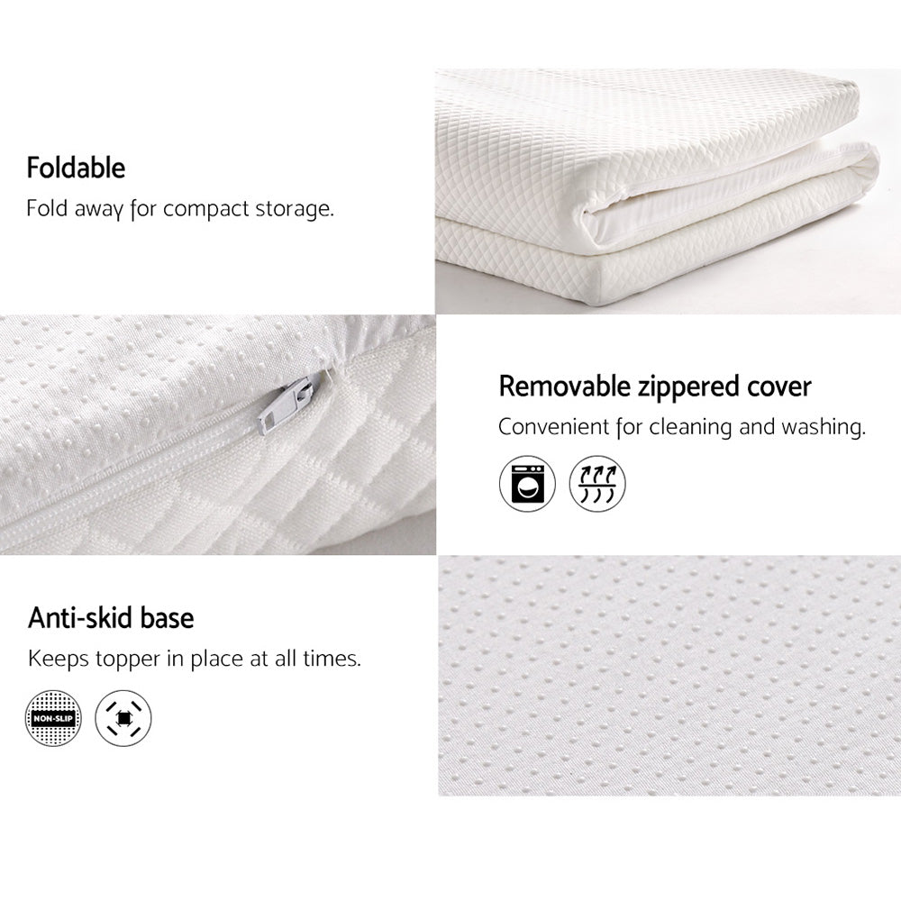 Single Size Memory Foam Mattress Topper