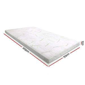 Giselle Bedding 7CM Memory Foam Mattress Topper Bammboo Cover Queen