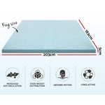 Giselle Bedding COOL GEL Memory Foam Mattress Topper BAMBOO Cover King 5CM Mat