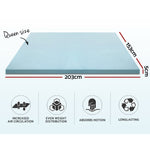 Giselle Bedding COOL GEL Memory Foam Mattress Topper BAMBOO Cover Queen 5CM Mat