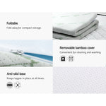 Giselle Bedding COOL GEL Memory Foam Mattress Topper BAMBOO Cover Single 5CM Mat
