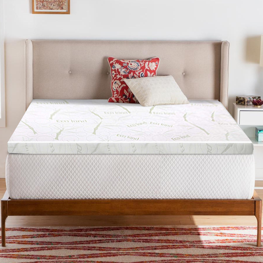 Giselle Bedding COOL GEL Memory Foam Mattress Topper BAMBOO Cover Double 8CM Mat