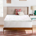 Giselle Bedding COOL GEL Memory Foam Mattress Topper BAMBOO Cover Single 8CM Mat