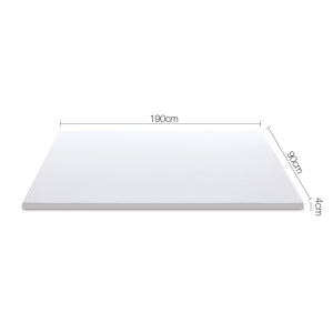 Giselle Bedding Single Size Dual Layer Cool Gel Memory Foam Topper