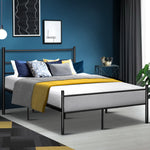 Artiss Metal Double Bed Frame - Black
