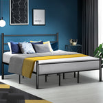 Artiss Metal King Bed Frame - Black